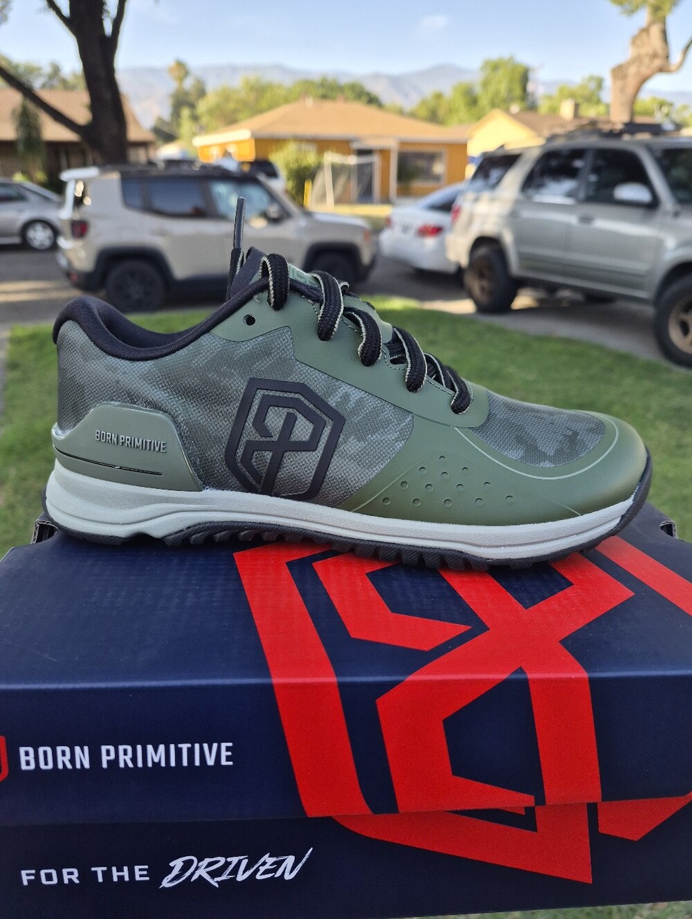 Born Primitive Savage 1 Camo Green Athletic Shoes Womans